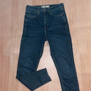 Topshop Jamie high rise cropped skinny jeans 28